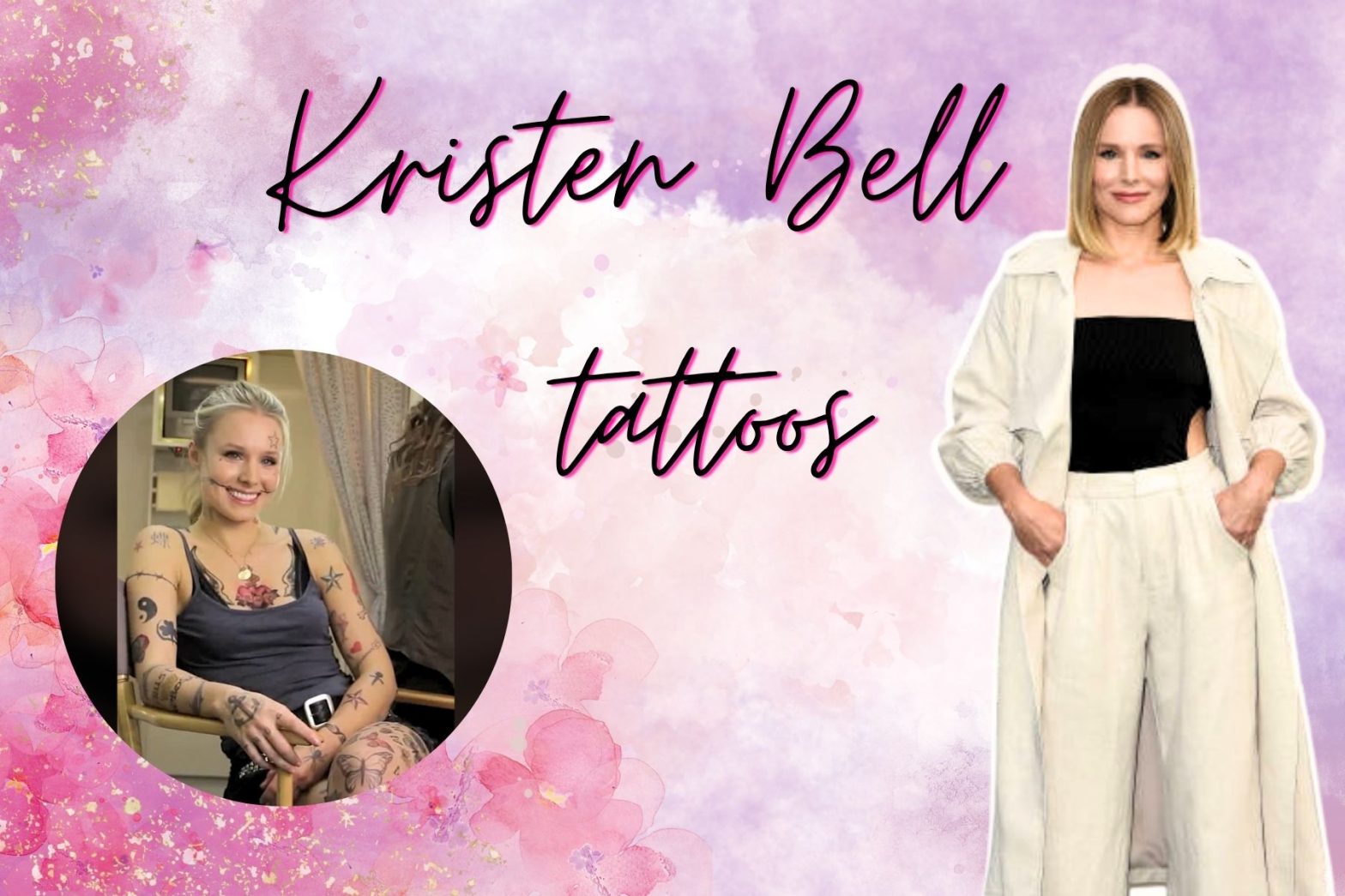 Kristen Bell tattoos